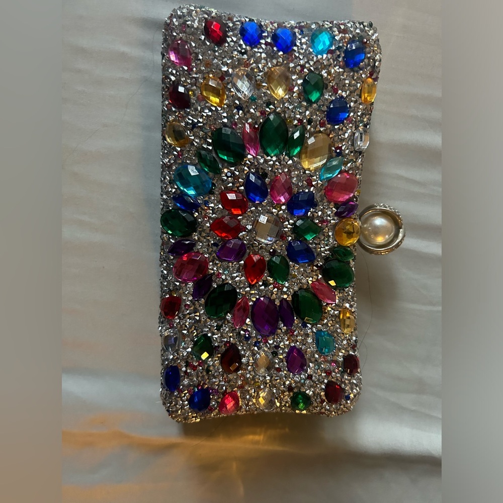Multicolor Gemstone Clutch